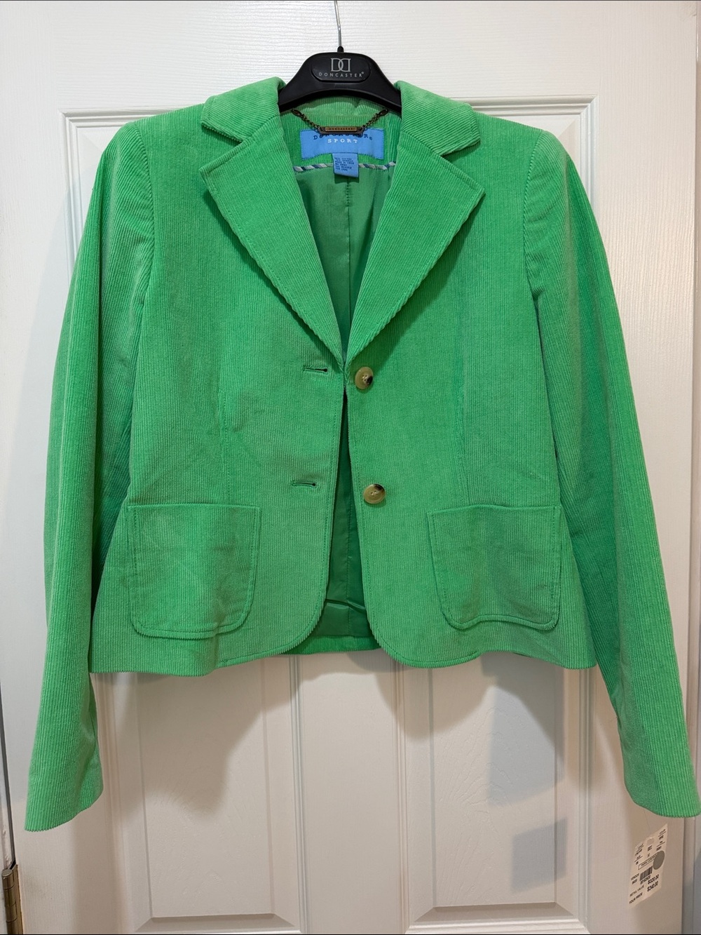 Doncaster Sports Bright Green Corduroy Blazer Jacket